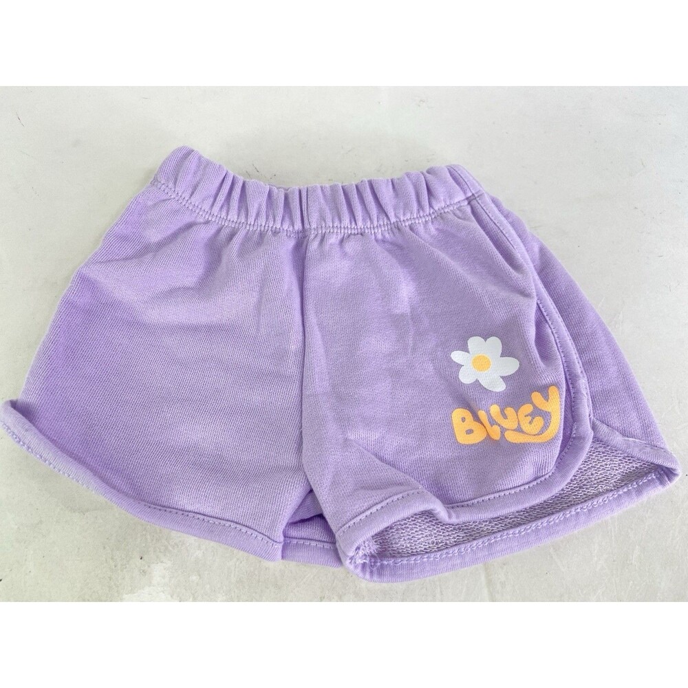 Zara x Bluey Purple 1 Piece Pull On Shorts Baby Girls Size 18 Months